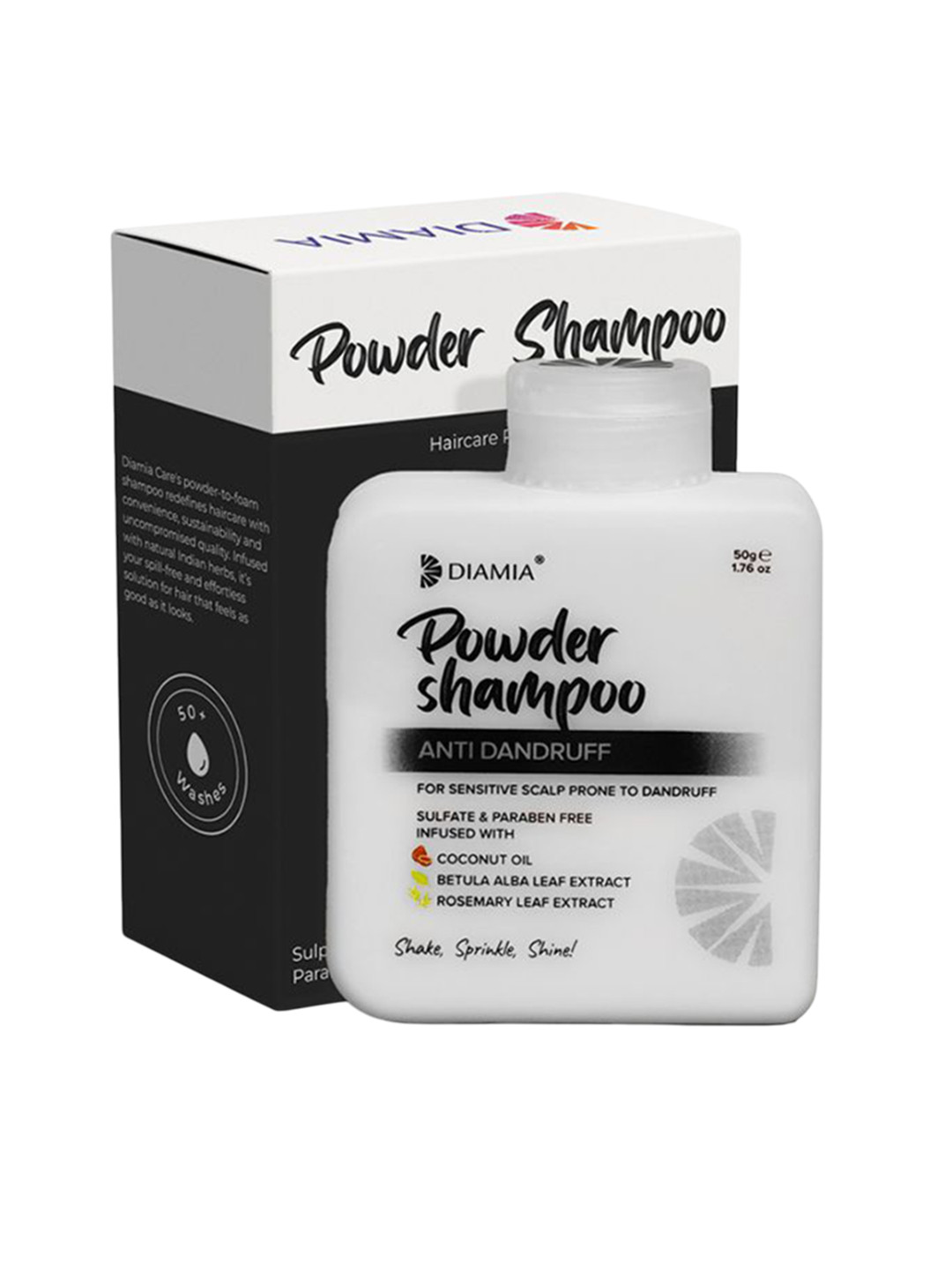 DIAMIA Anti-Dandruff Powder Shampoo - 50 g