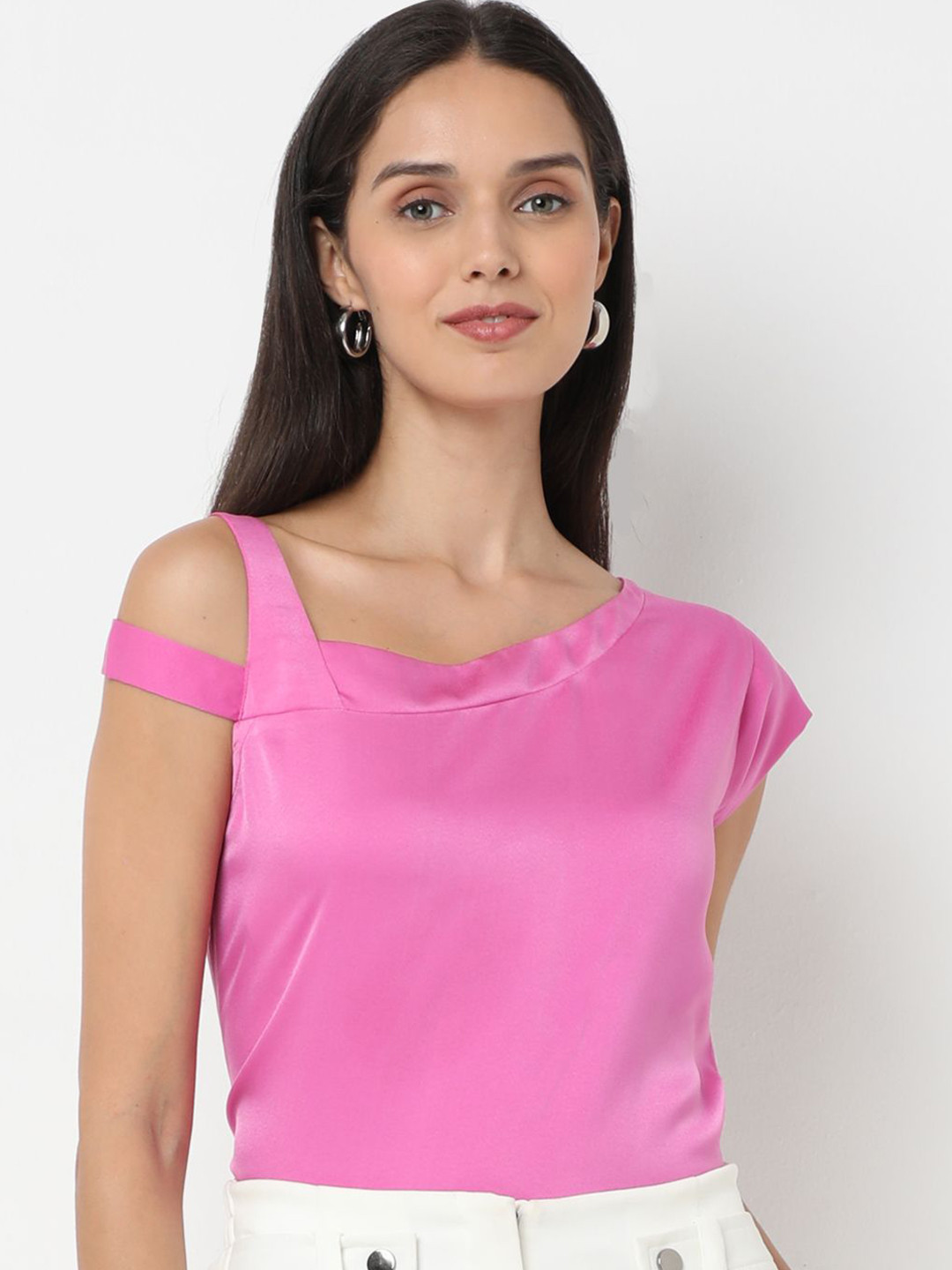 NOT SO PINK Women One Shoulder Top