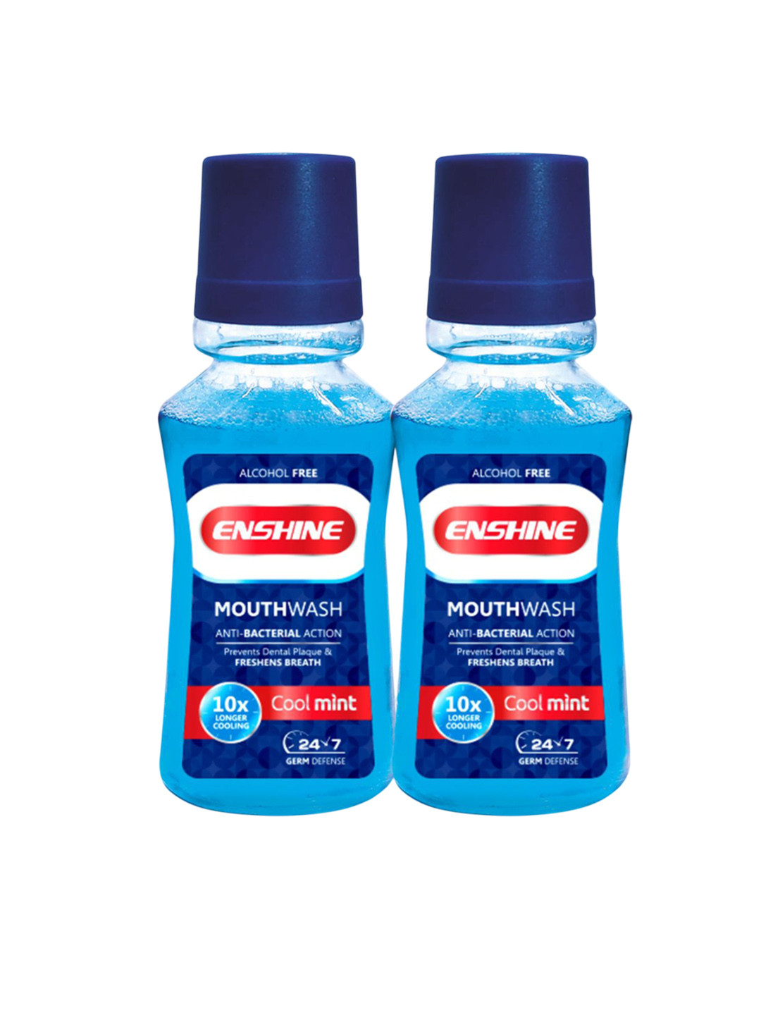 ENSHINE Set Of 2 Mouth Wash With Menthol & Thymol - 150 ml Each
