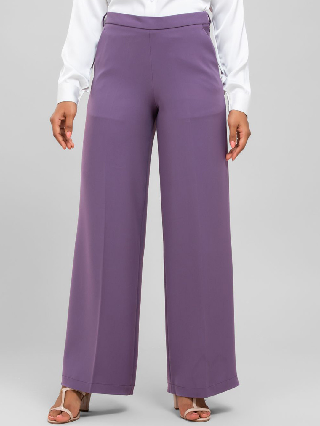 D'Almirah Women Comfort High-Rise Wide Leg Trouser