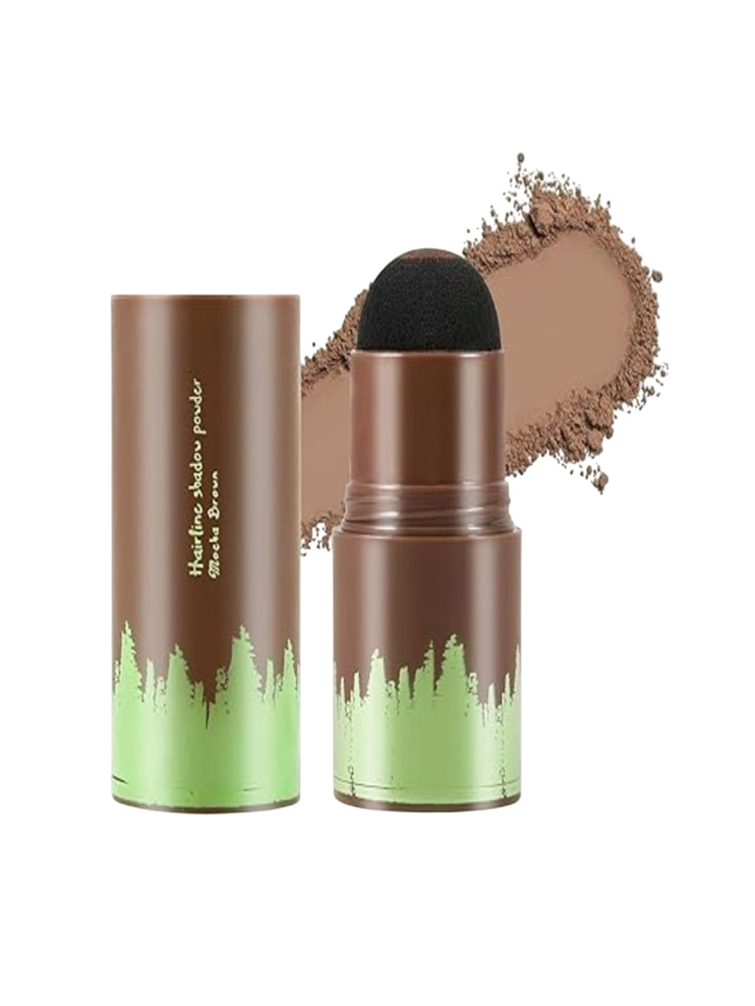 Bairstow Natural Hairline Powder Stick With Eyebrow Stamp - 1.2 g - Brown