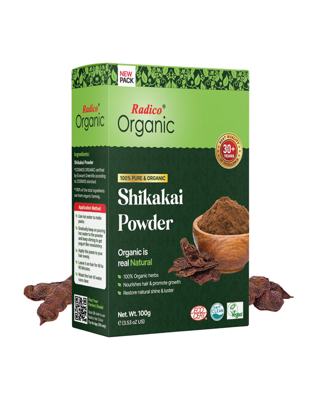 Radico Organic Shikakai Powder - 100 g