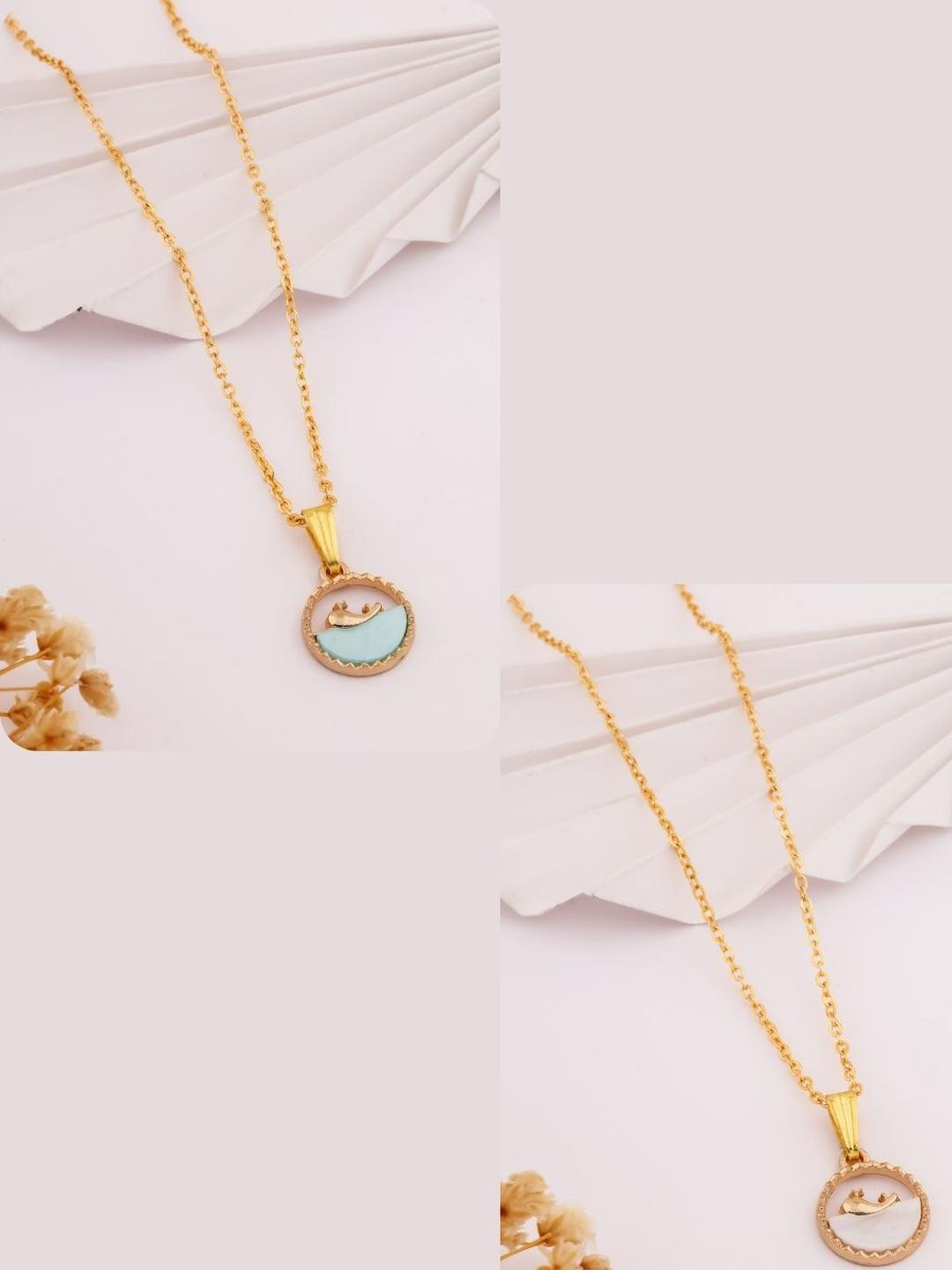 DressBerry Blue Stainless Steel Necklace