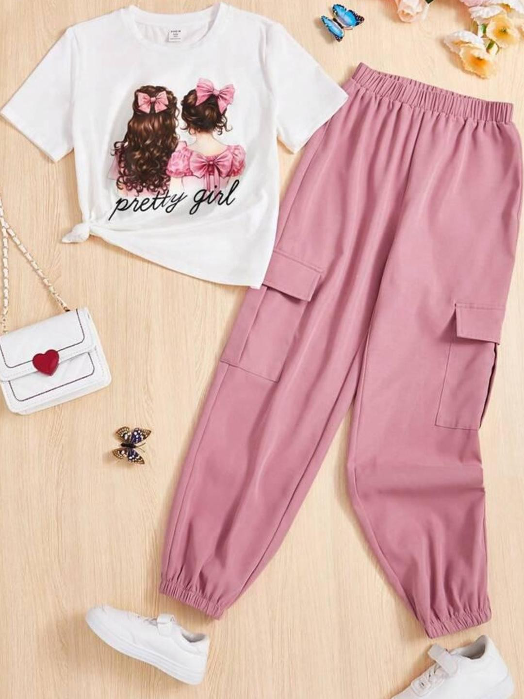 MILILIAM Girls White Clothing Set