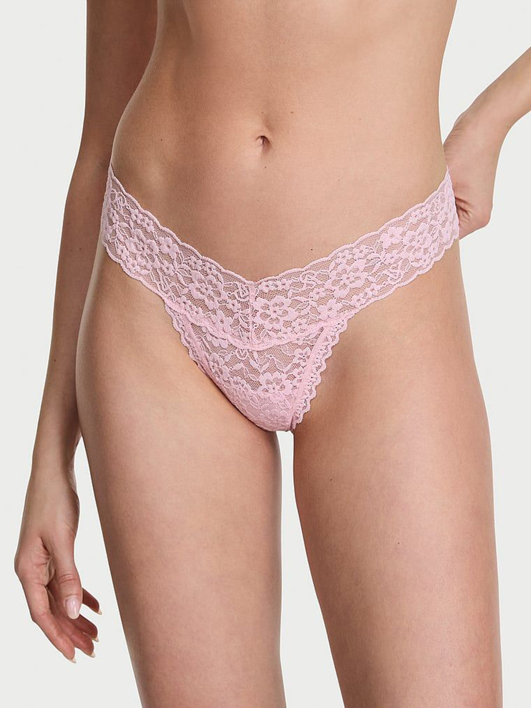 Victoria's Secret Lacie Lace Low-Rise Thong Briefs 112511403MQ4