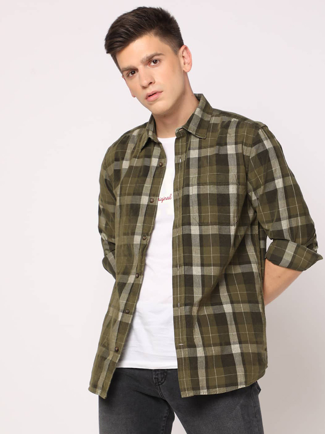 GAP Checked Corduroy Casual Shirt