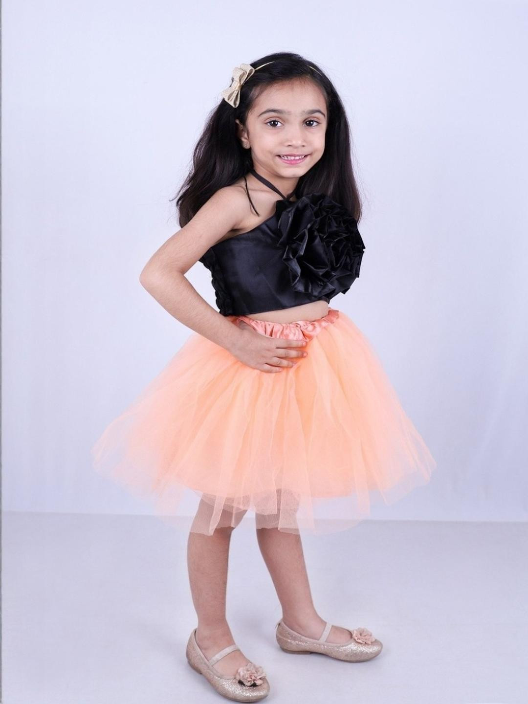 AGLARE Girls Tulle Knee-Length Skirt