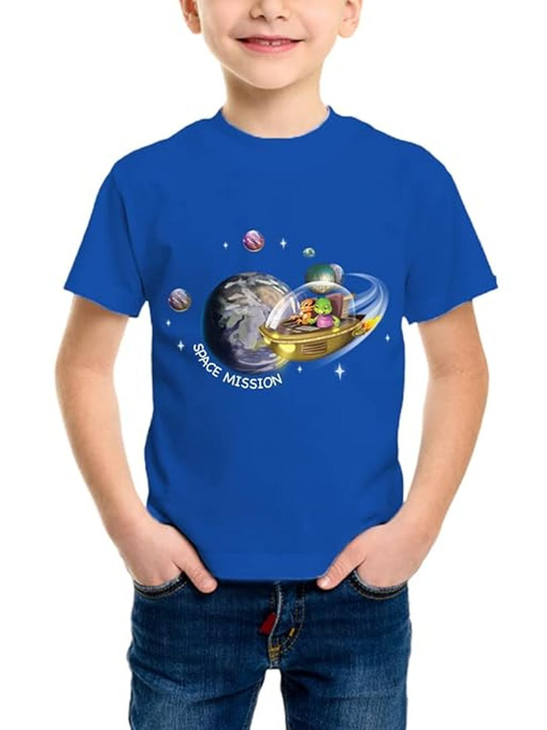Purple Turtle Kids Unisex Printed T-shirt