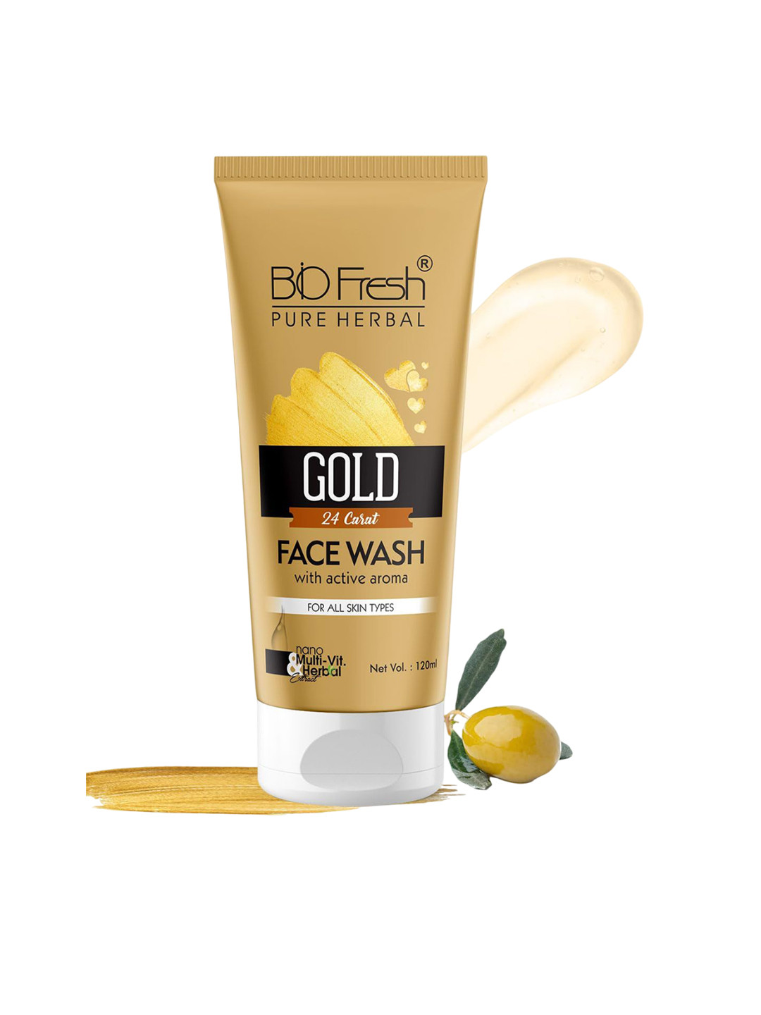 BIOFRESH Gold Face Wash With Active Aroma - 120 ml