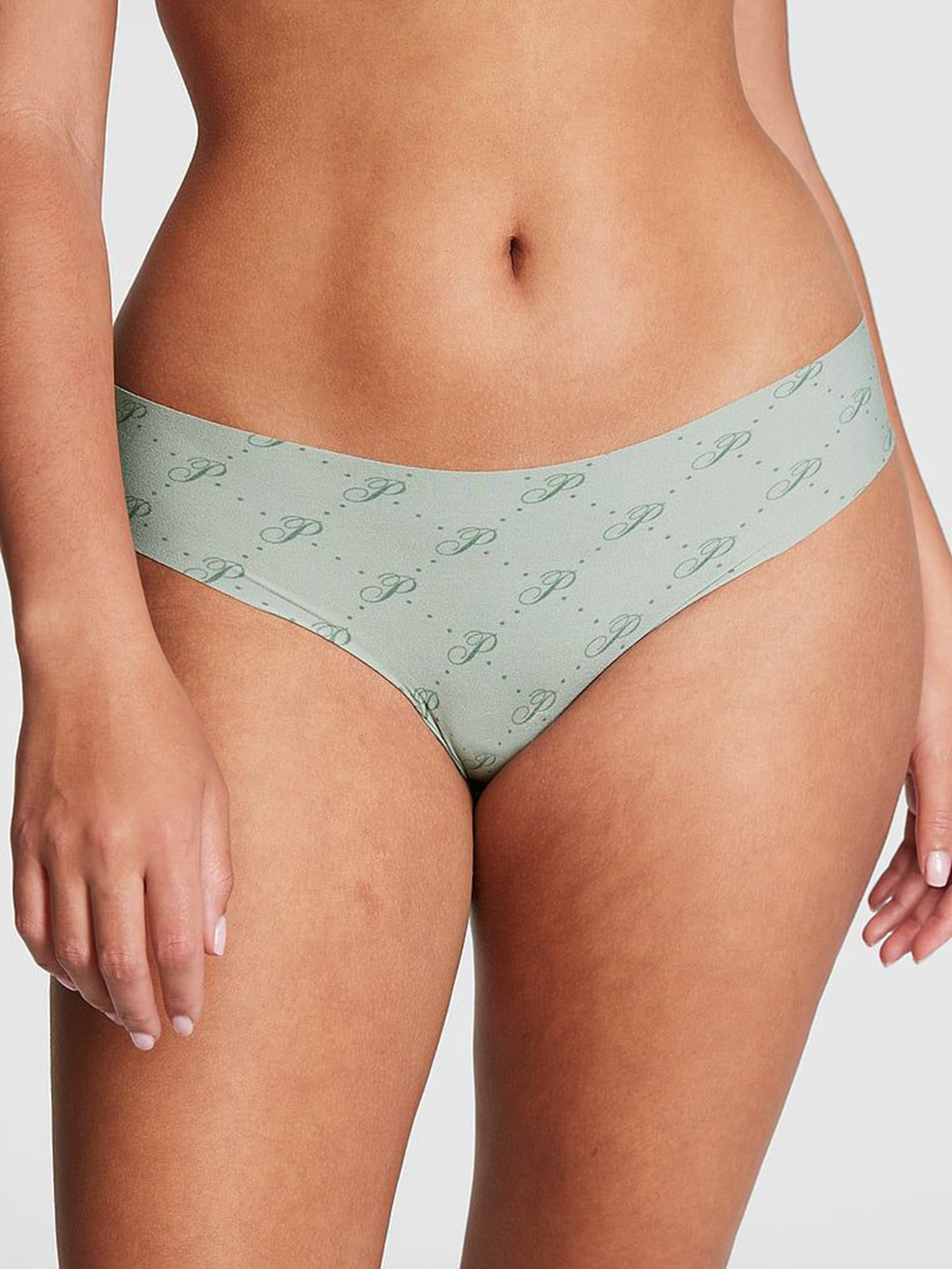 Victoria's Secret Pink Printed Low-Rise No-Show Thong Briefs 1119918067IG