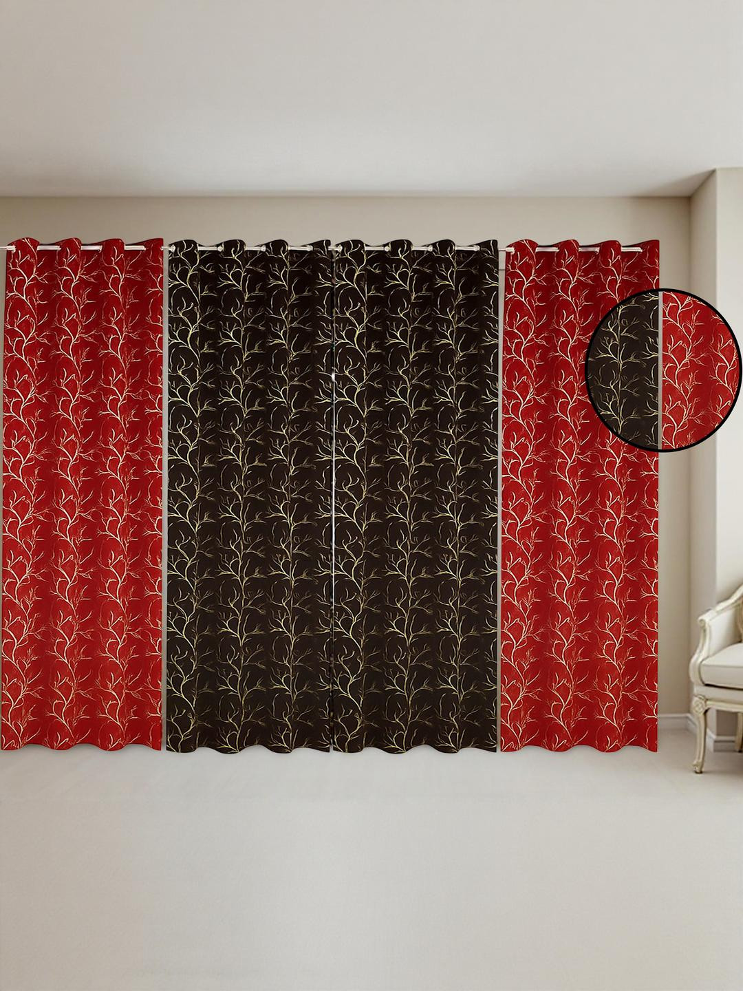 IVAZA Velvet Long Door Curtain