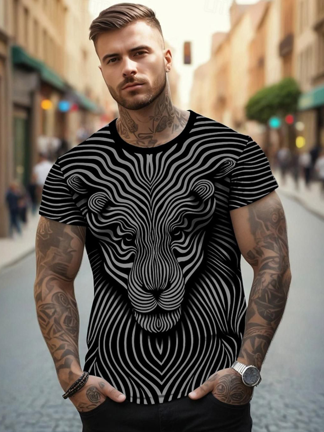 UD FABRIC Standard Striped Casual Shirt