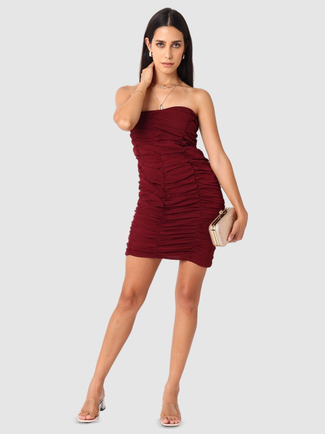 Freehand by The Indian Garage Co Women Strapless Bandeau Dress