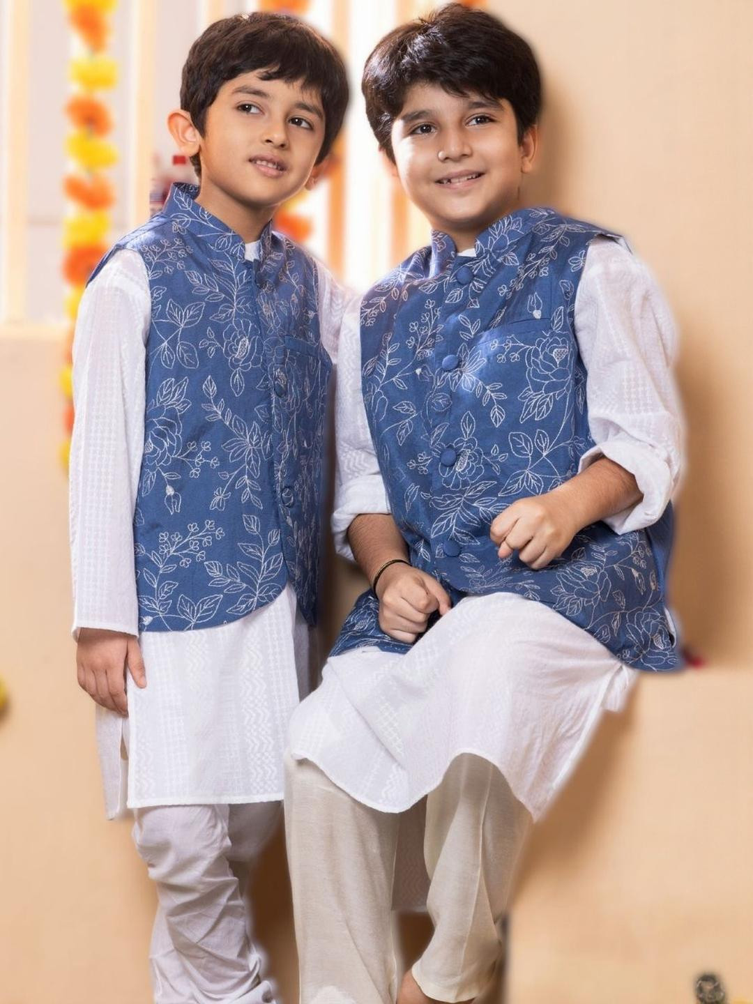 Tura Turi Blue Pure Cotton Kurta Sets