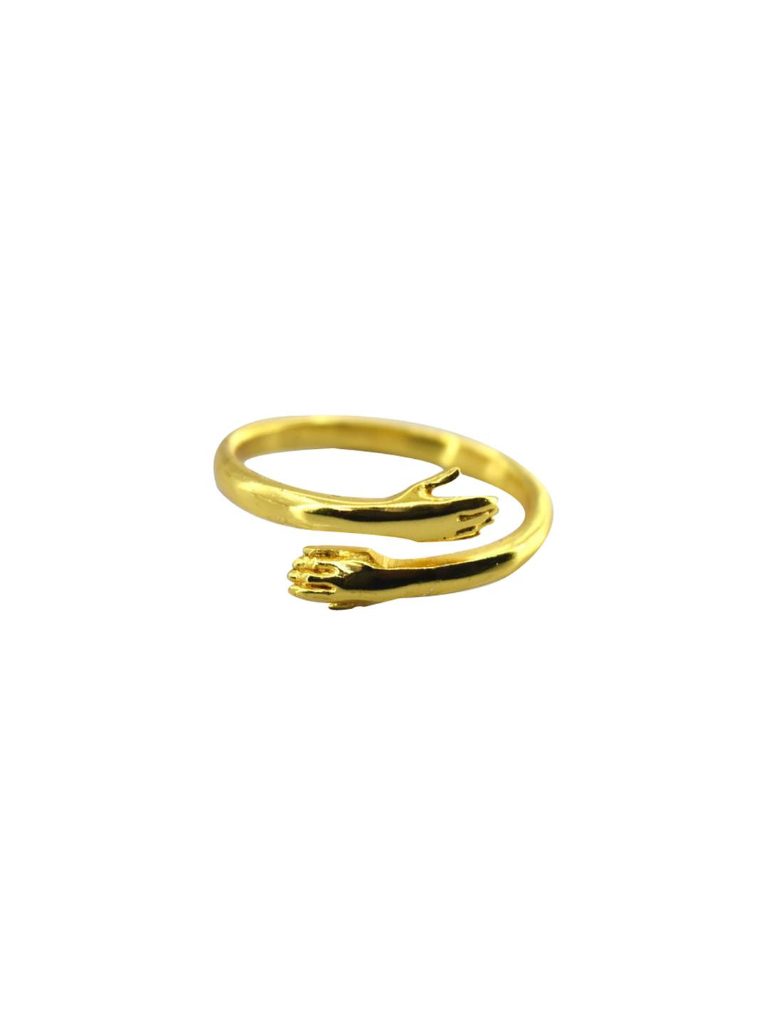 Aadikart Unisex Gold Ring