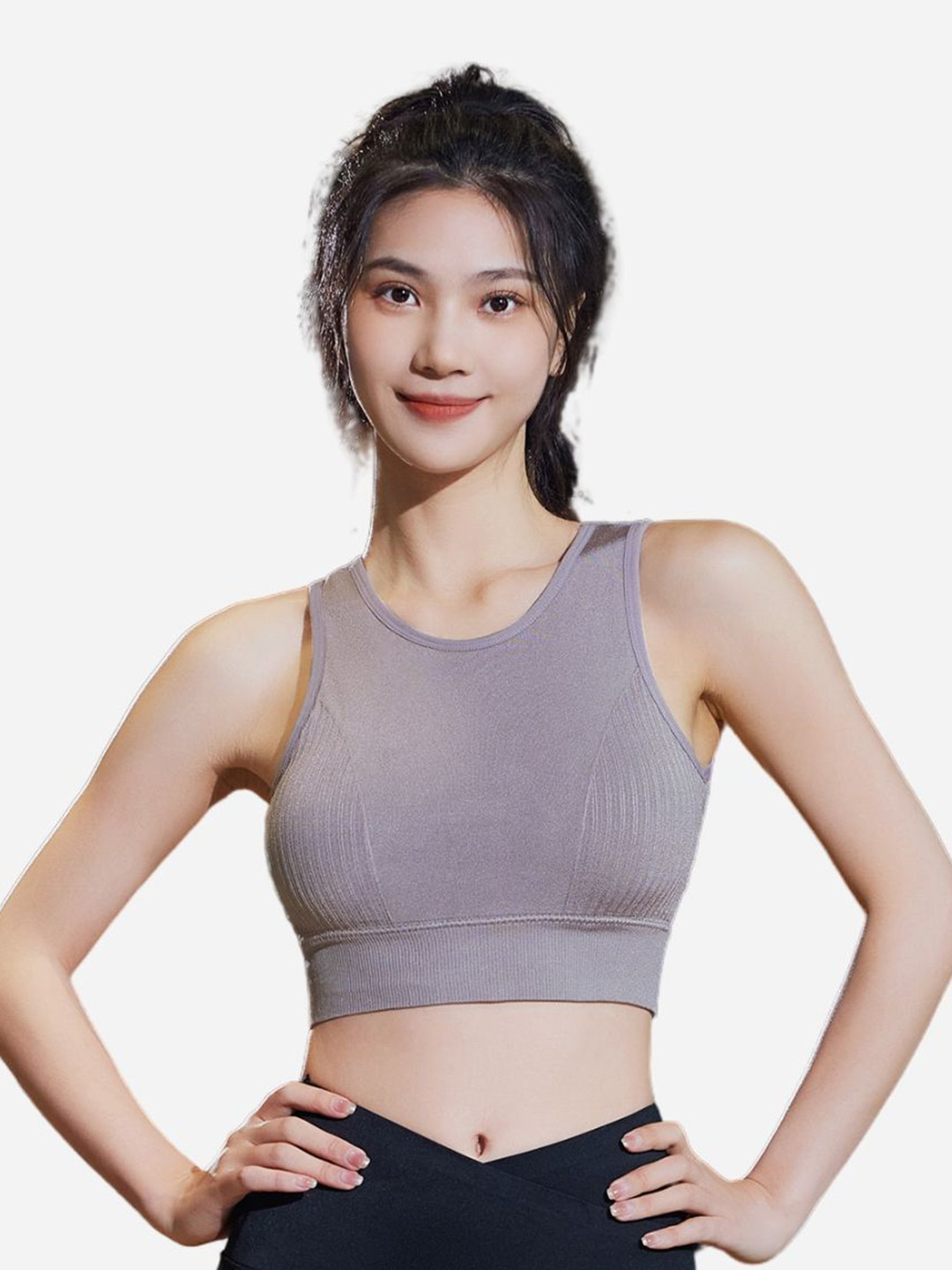 TOM & GEE Women Full Coverage Padded Gym Yoga Sport Bra