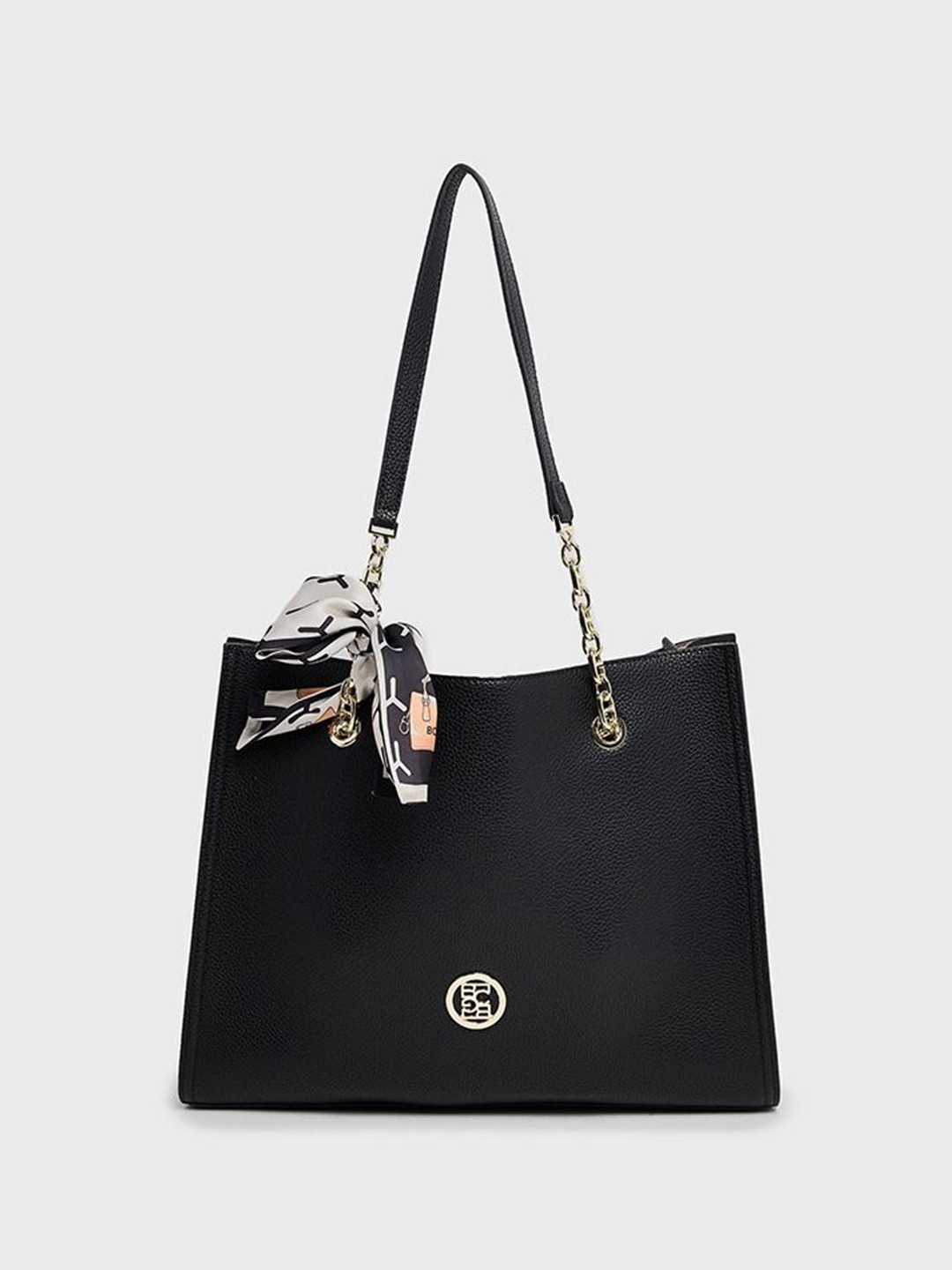 BCBG Shopper Tote Bag With Bow Detail