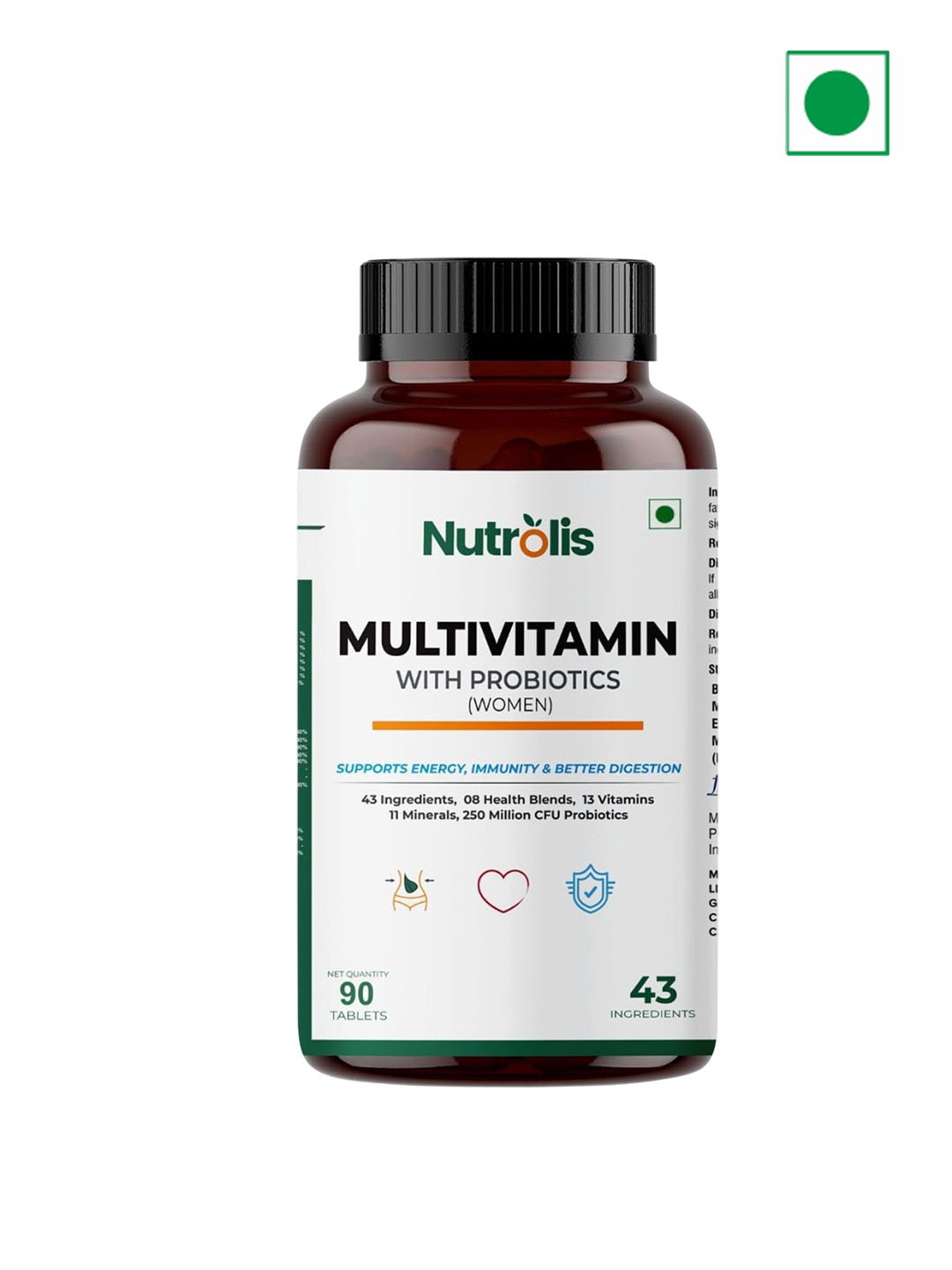 Nutrolis Multivitamin With Probiotics - 60 Tablets