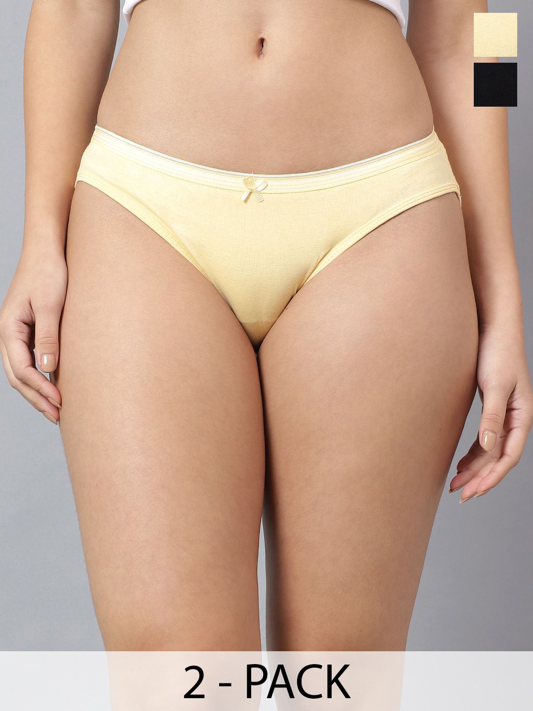 JJAAGG T Pack Of 2 Mid-Rise Basic Briefs JAG-WL-286-25