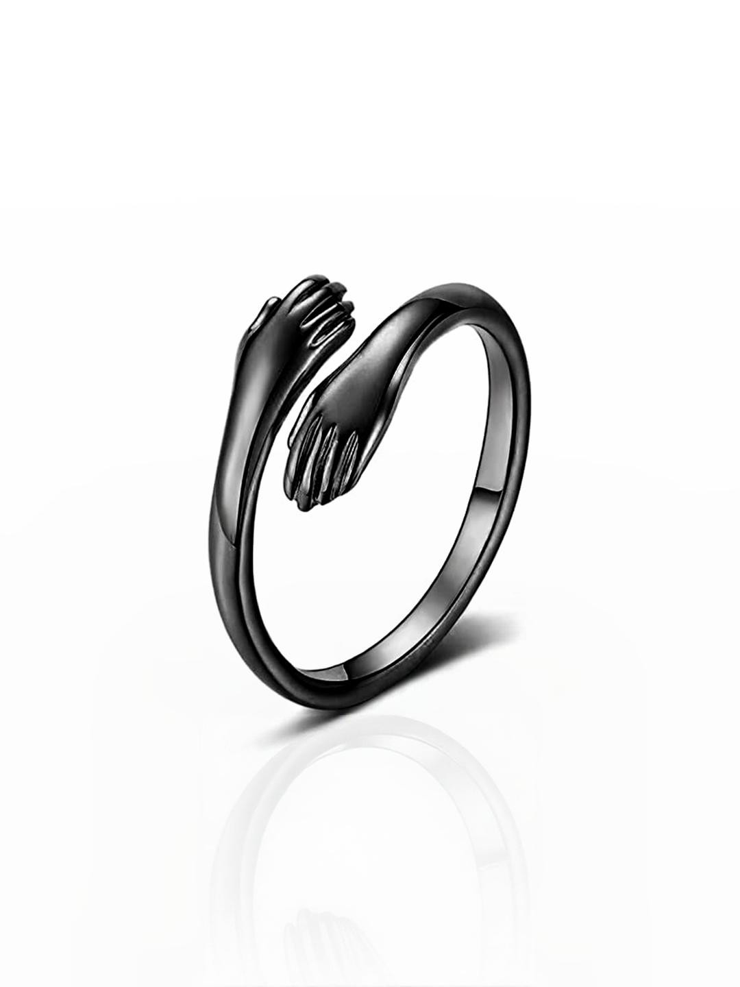 Aadikart Unisex Black Ring