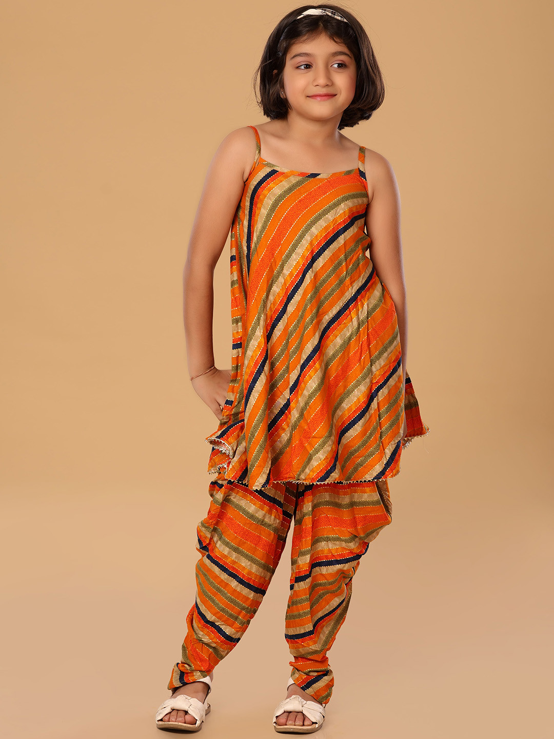 The Mini Trunk Multicoloured Dhoti Set
