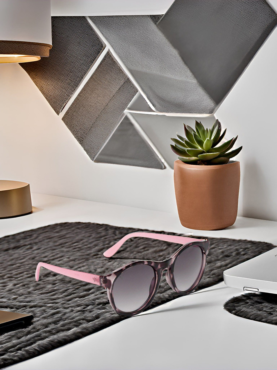 SUNNIES Unisex Round Sunglasses with UV Protected Lens NS-016-C1(J)-Gradient