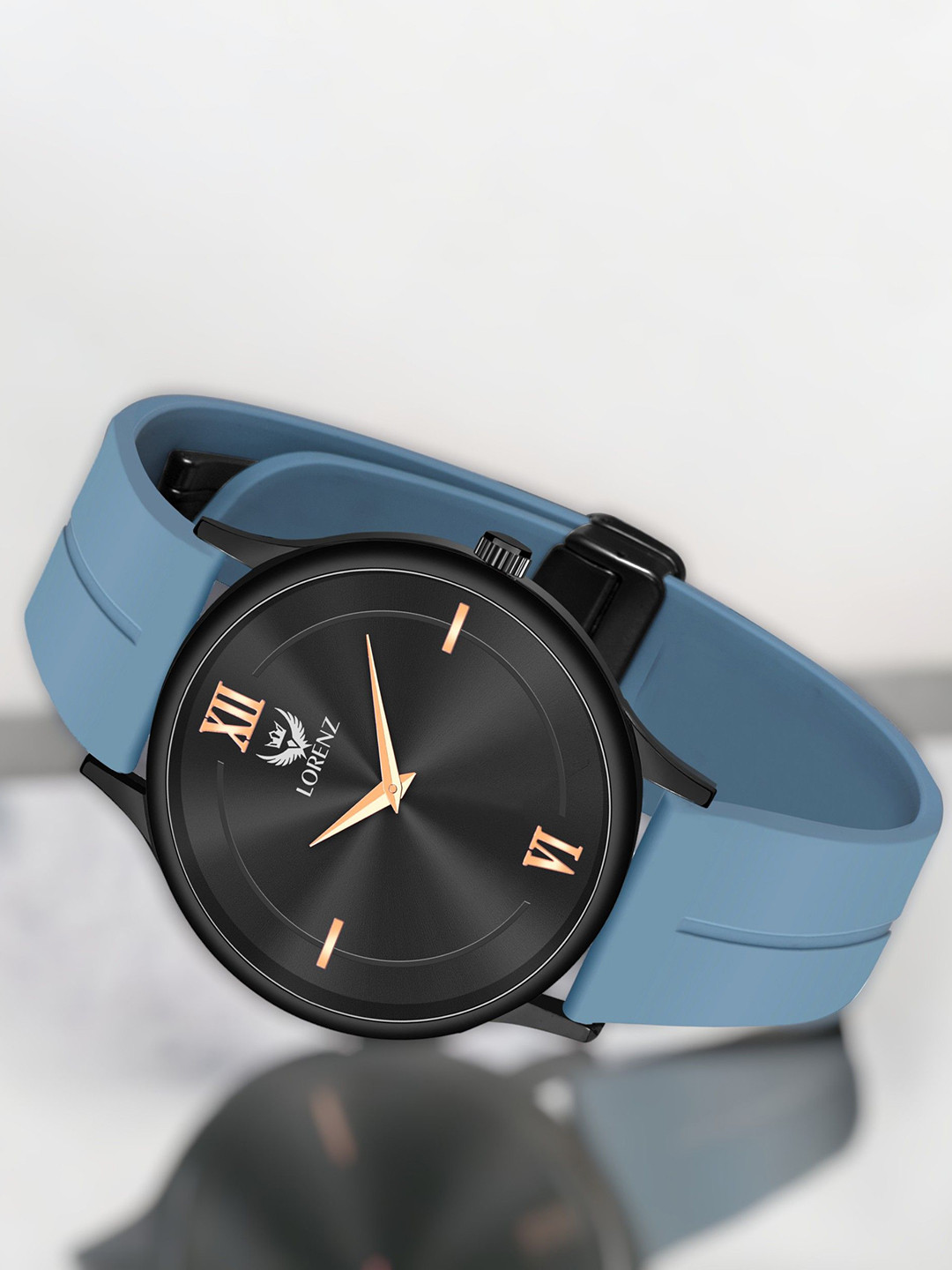 LORENZ Men Brass Dial & Straps Analogue Watch MK-4072R