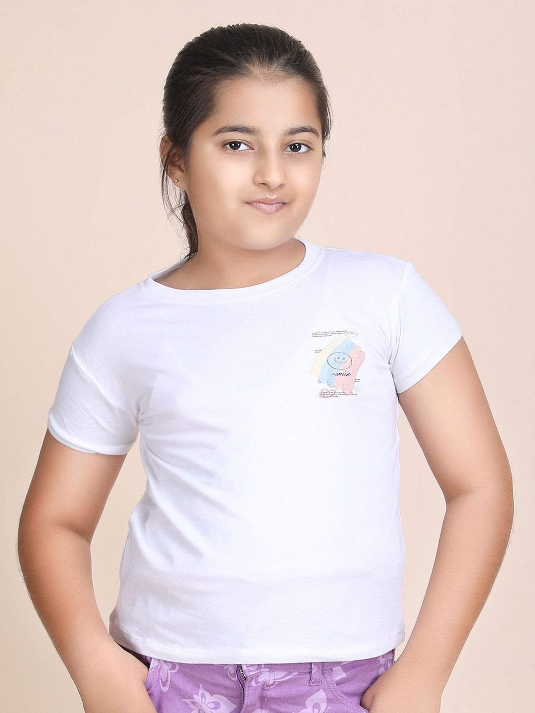 Galad Girls Cotton Regular Fit Tshirts