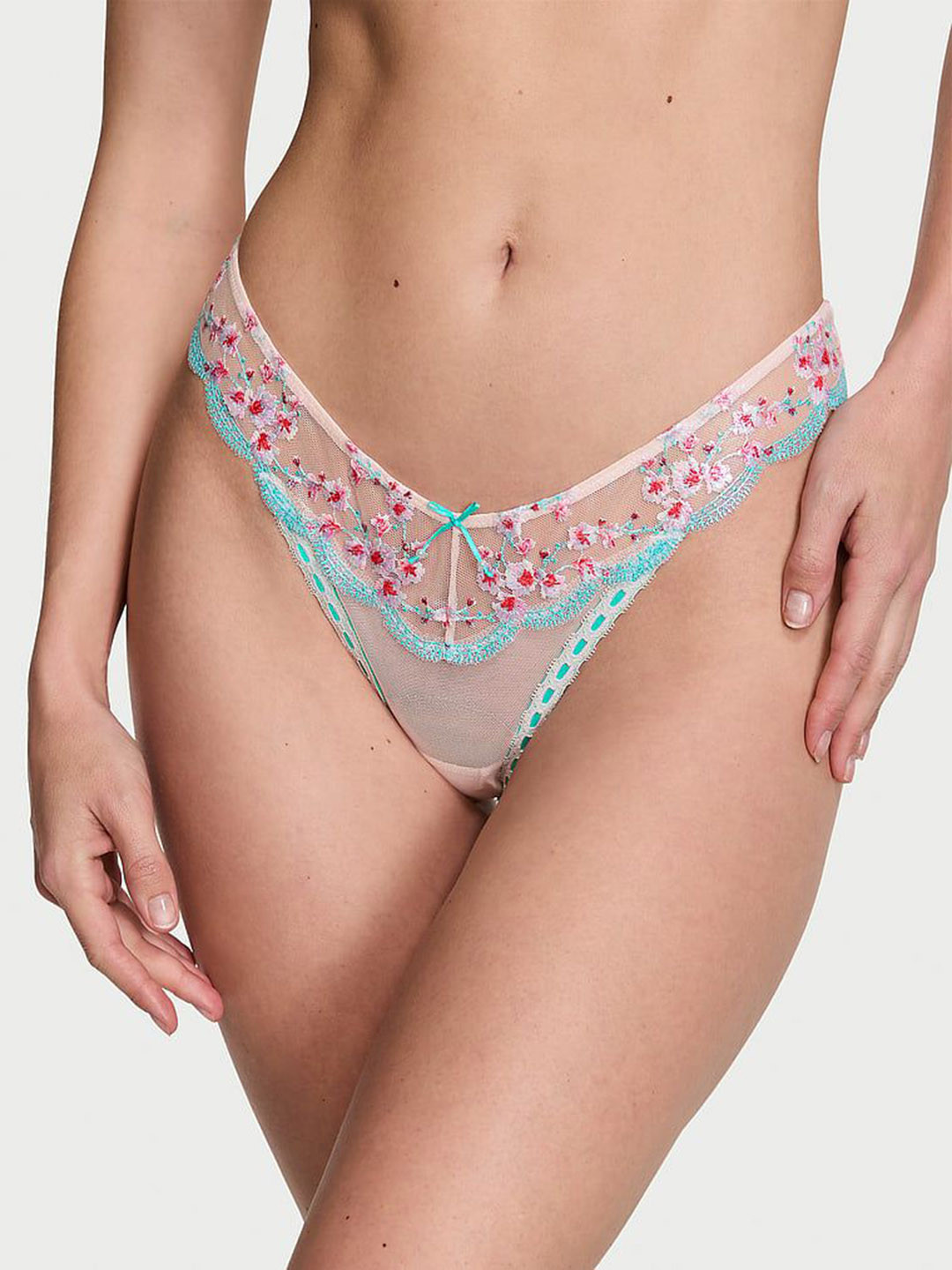 Victoria's Secret Dream Angels Cherry Blossom Embroidered Brazilian Brief - 1123763262TW