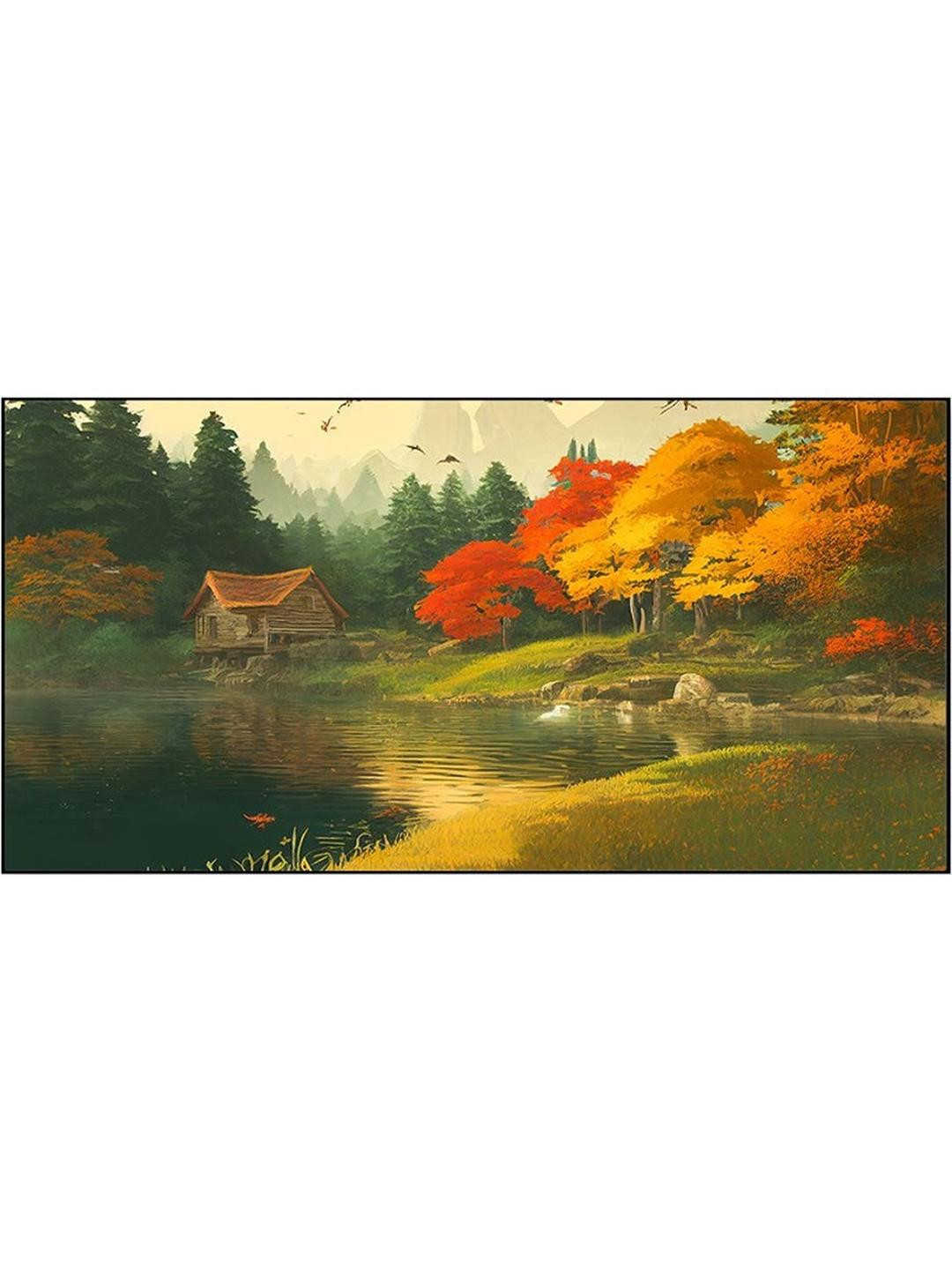 DEKORSTATION Green Canvas Wall Art