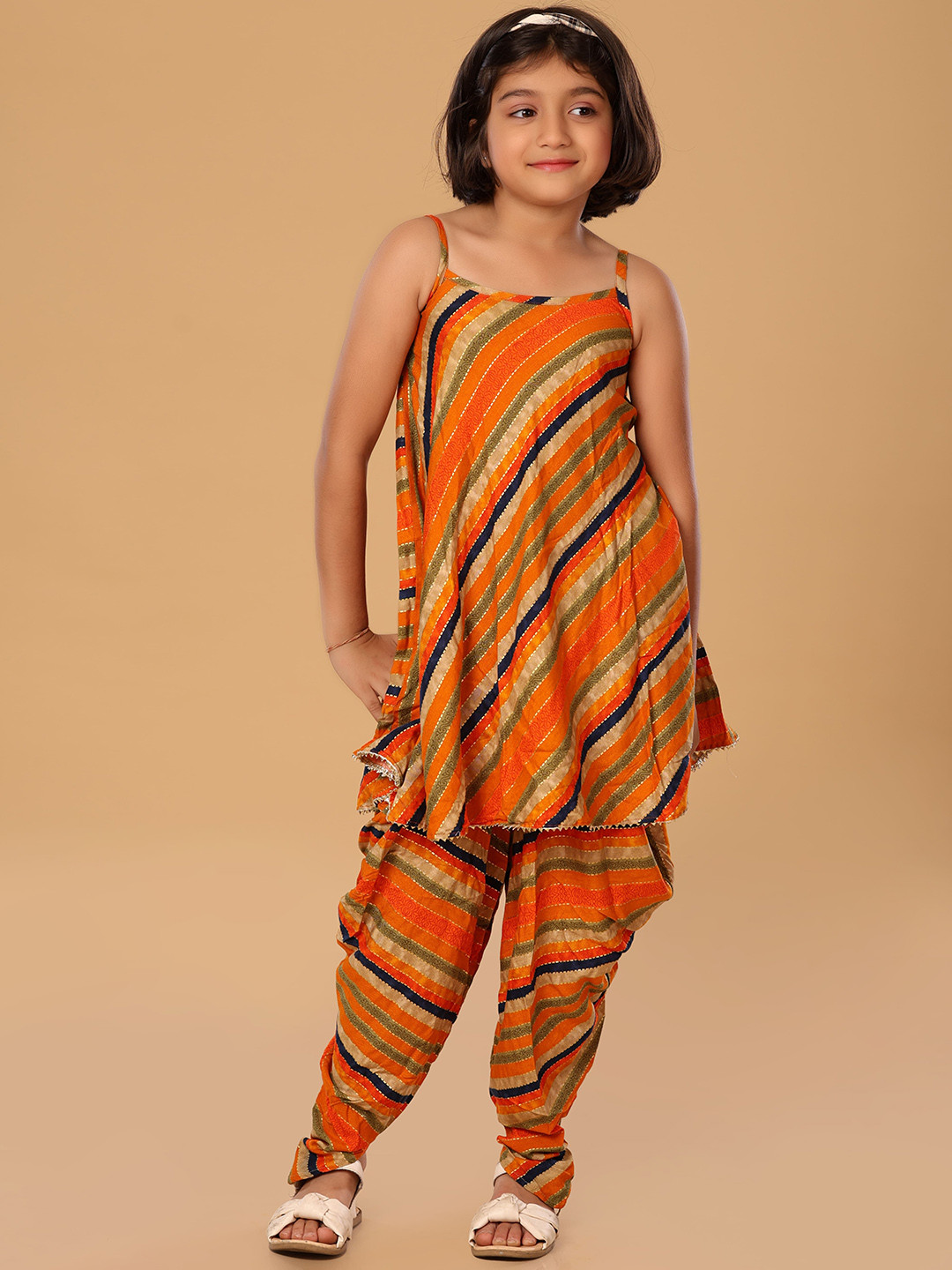 The Mini Trunk Multicoloured Dhoti Set