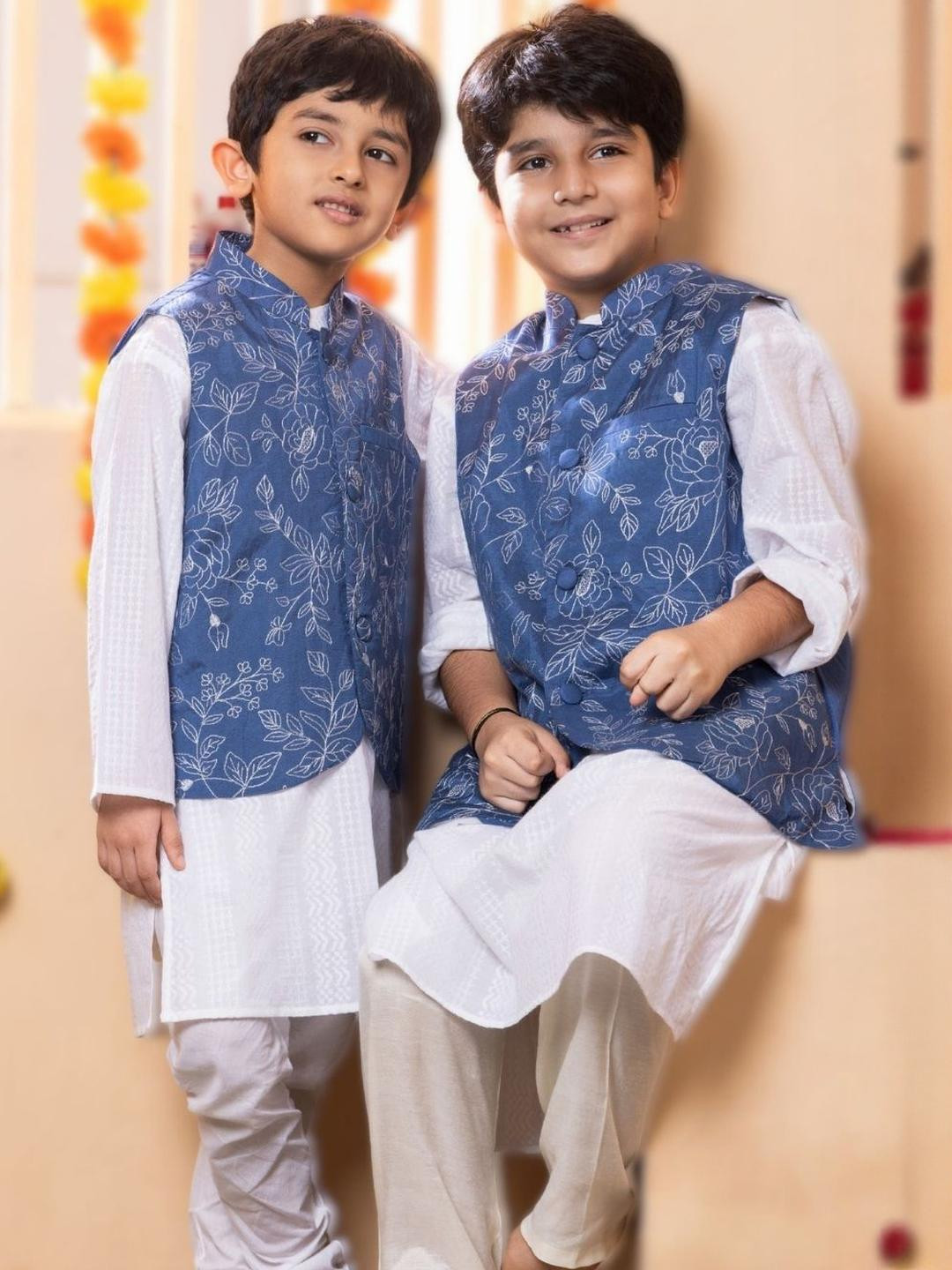 Tura Turi Blue Pure Cotton Kurta Sets