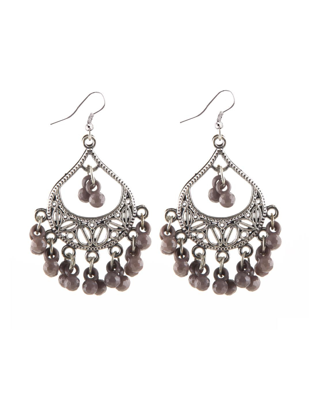 Creative Frogs Grey Alloy Earrings