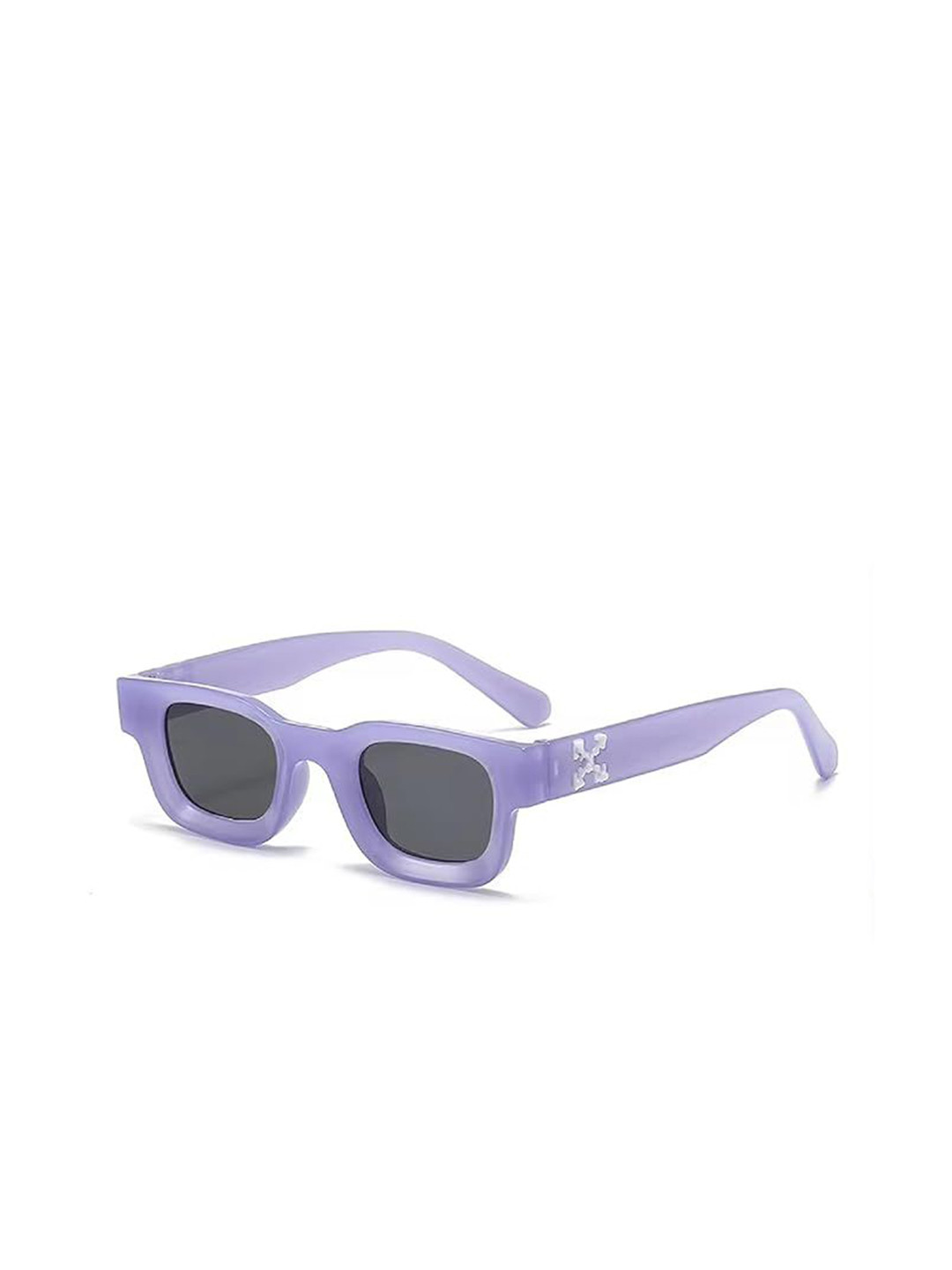 AUGEN Unisex Black Lens & Purple Wayfarer Sunglasses with