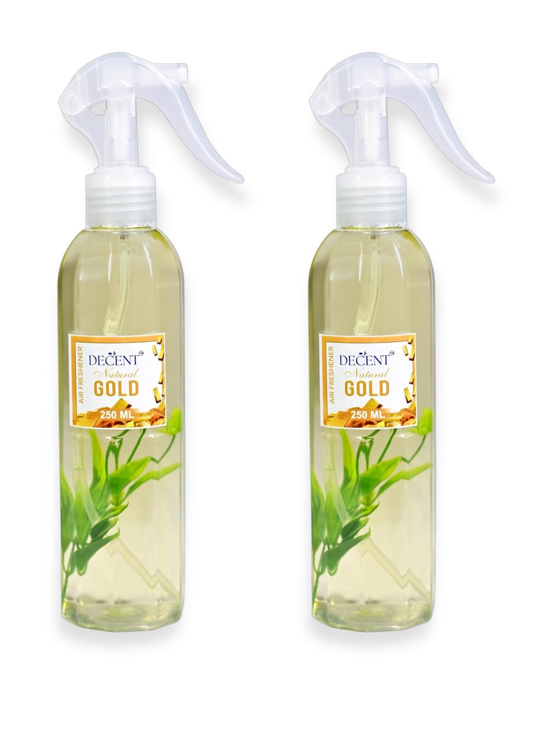 Decent Gold Air Freshener Spray - Pack of 2 - 250ML Each