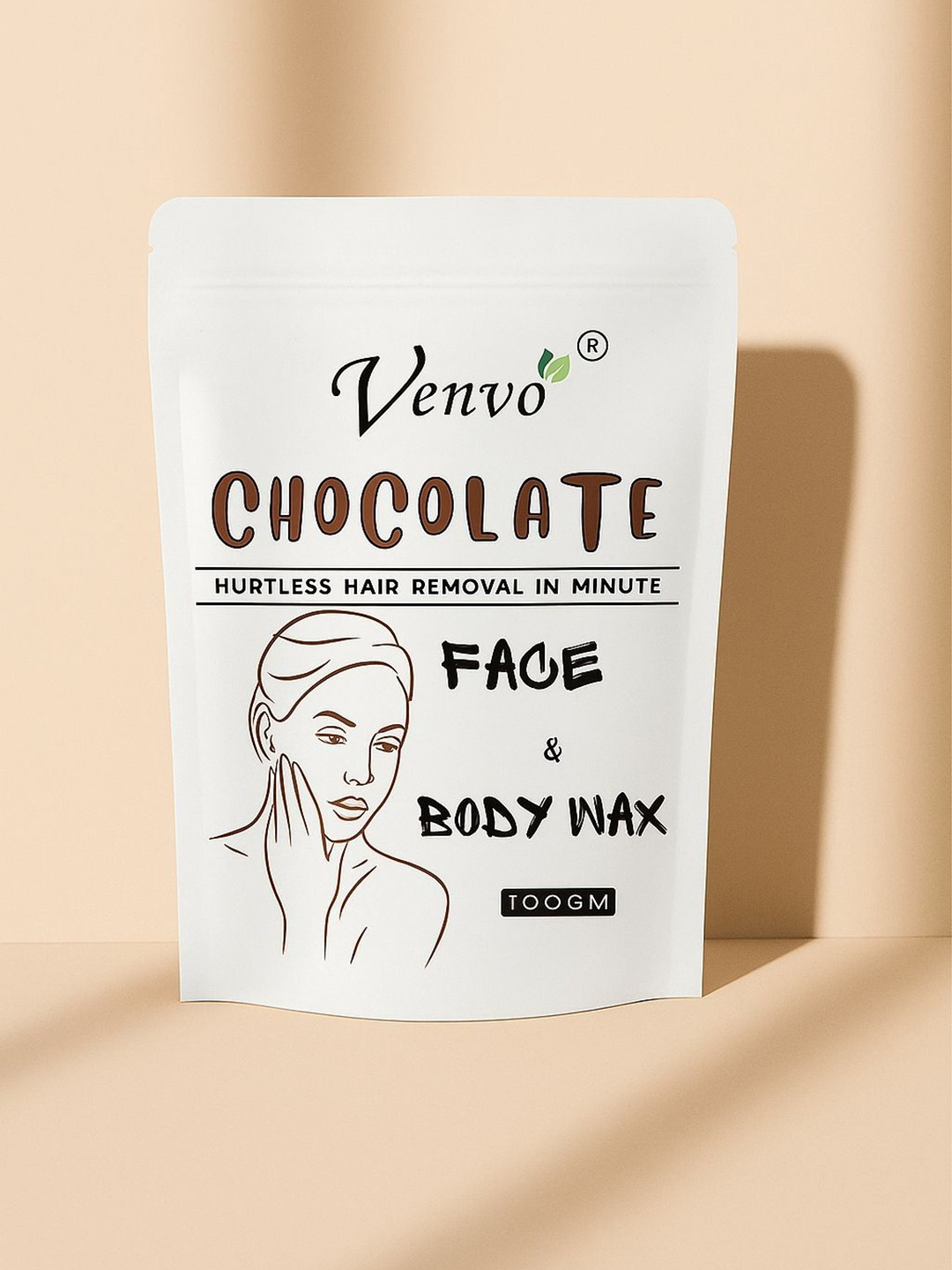 VENVO Face & Body Chocolate Wax Powder - 100 g