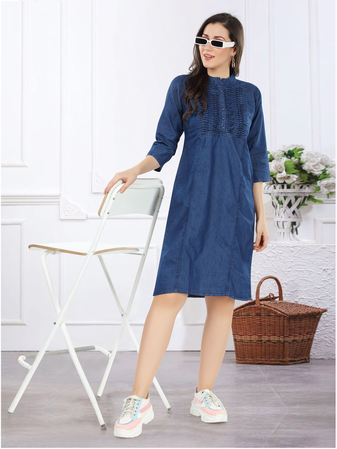 SK Creation A-Line Midi Dress