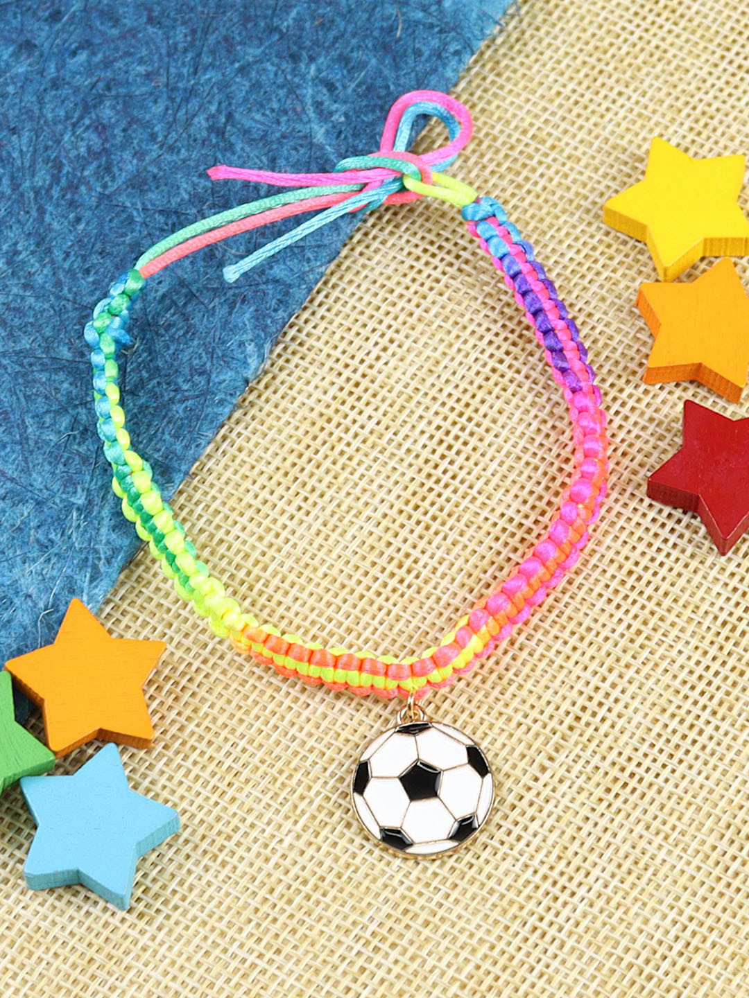 Asthetika Astronaut Space Kids Wraparound Bracelet Rakhi With Roli Chawal