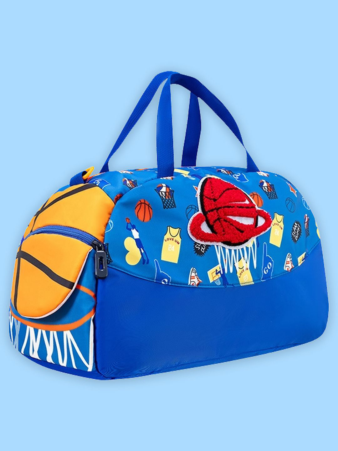 Little Surprise Box LLP Kids Sports Basketball Theme Duffel Bag
