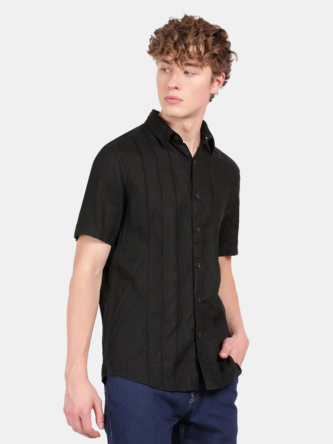 t-base Spread Collar Original Linen Shirt