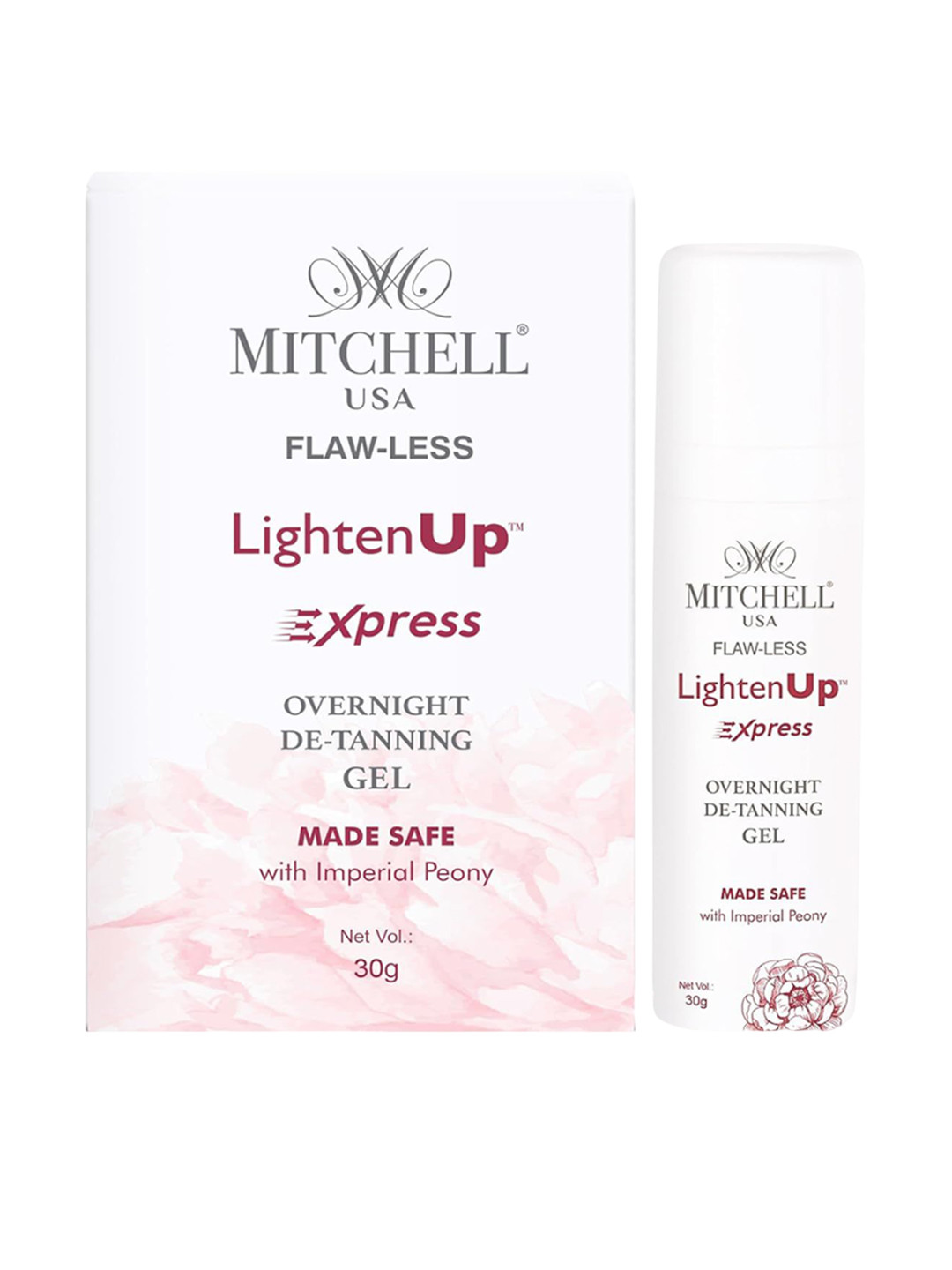 MITCHELL USA Flaw Less Lighten Up Express Overnight De-Tanning Gel - 30 g