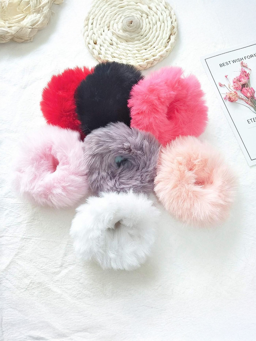 DN ENTERPRISES Women Fur Ponytail Holders