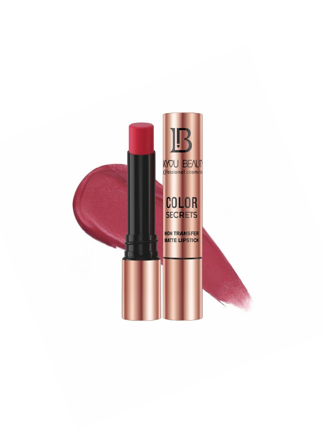 LAKYOU BEAUTY Color Secrets Non Transfer Matte Lipstick - 4 g - Bright Red B09