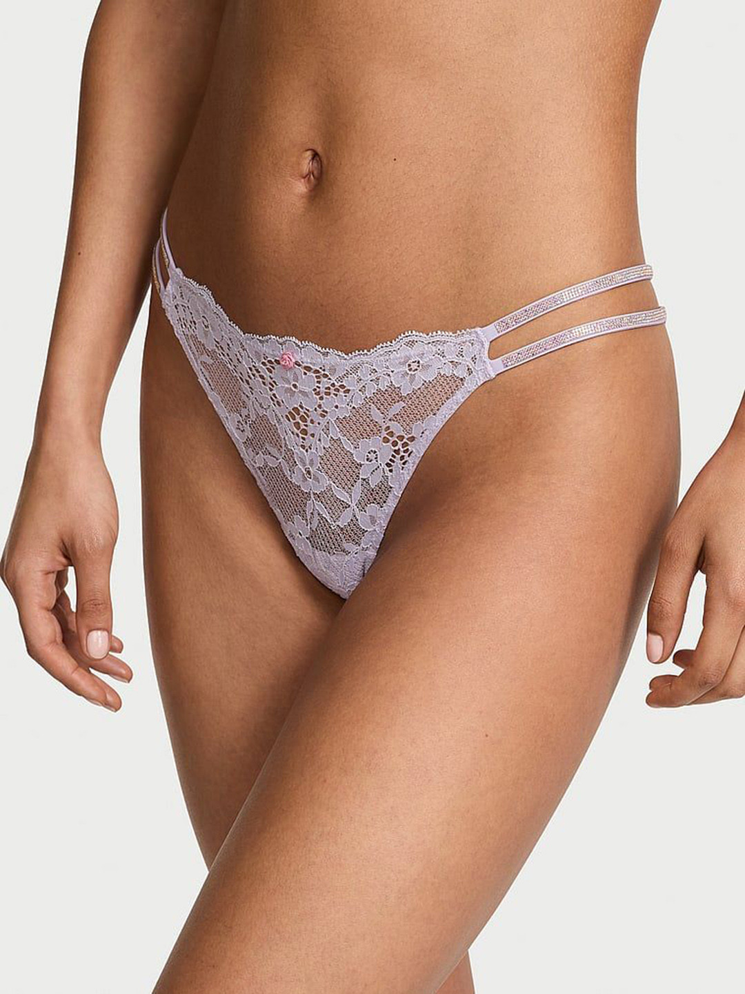 Victoria's Secret Low-Rise Strap Lace Bikini Brief 112509573RZM