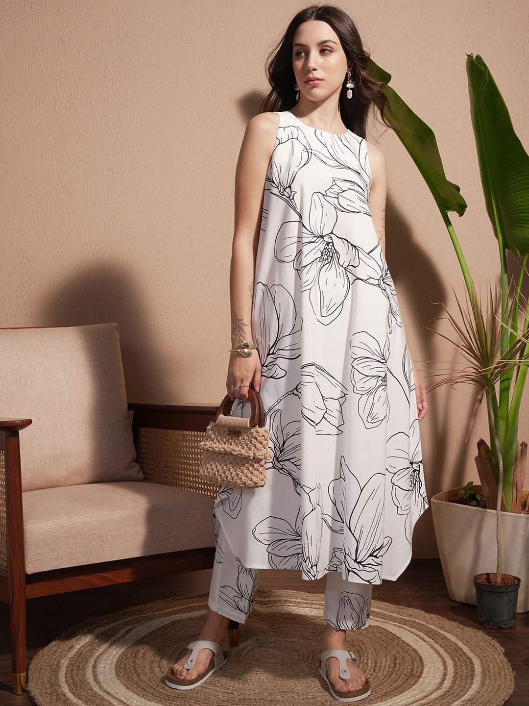 Vara By Vishudh Poplin Printed Co-Ord Set