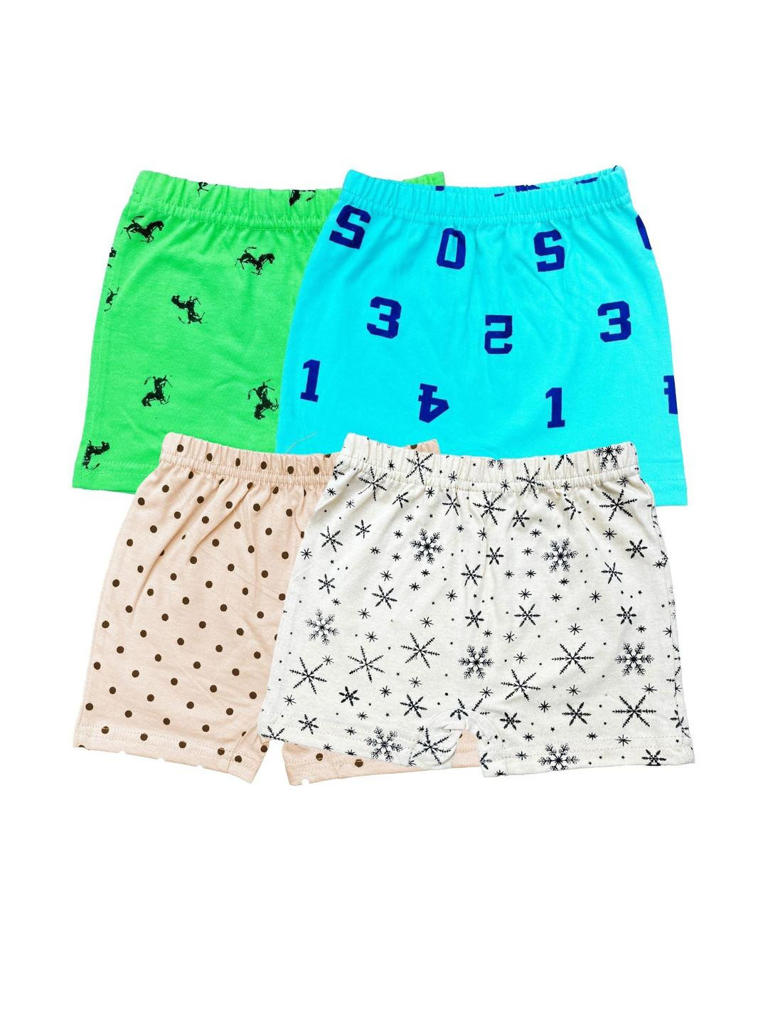 Fasha Kids-Unisex Pack of 4 Linen Blend Shorts