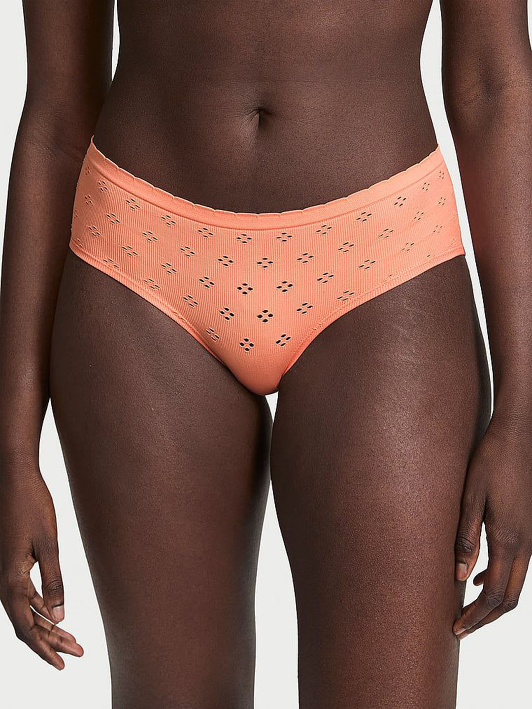 Victoria's Secret Printed Seamless Eyelet Mid-rise Hiphugger Brief 1126549325F5