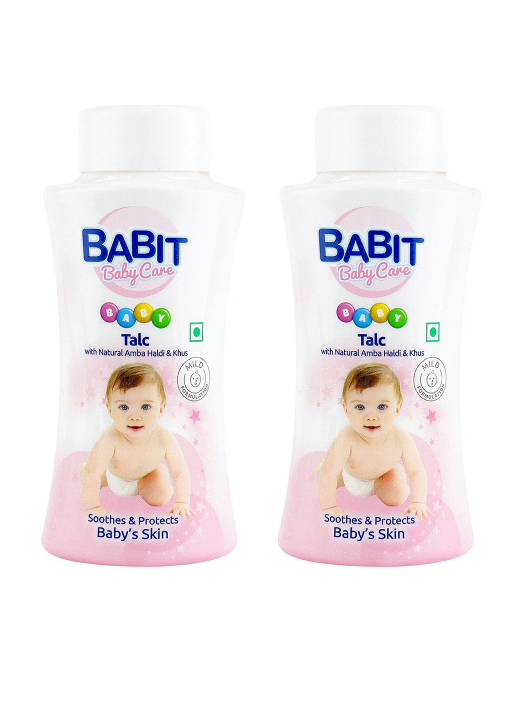 Babit Set Of 2 Baby Talc Powder With Almond Oil- 100 g Each