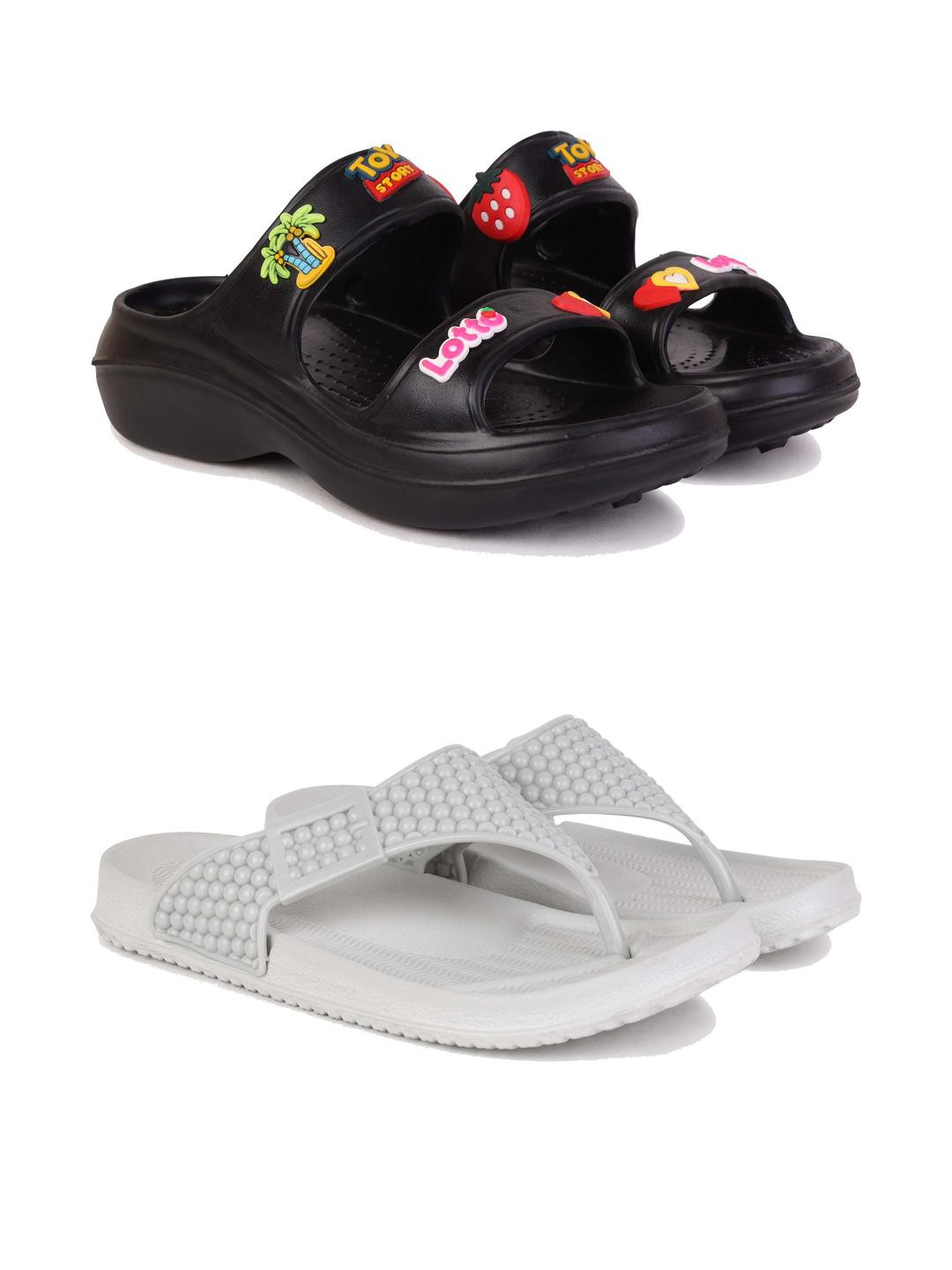 DRACKFOOT Women Pack Of Comfort Sandals