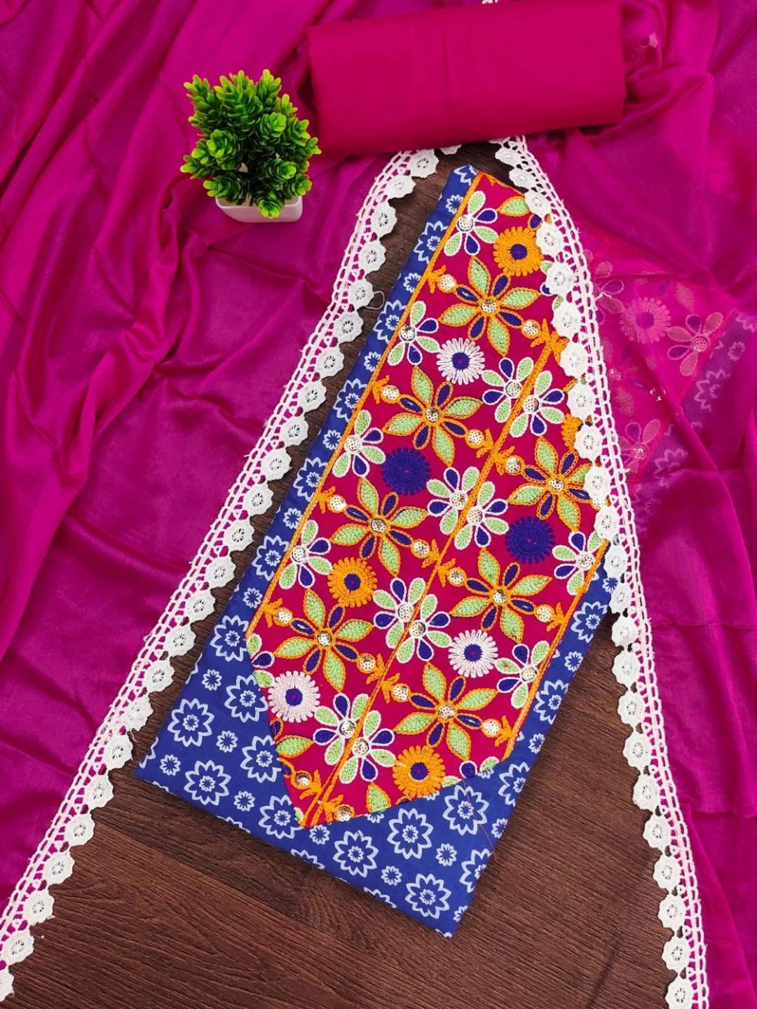 KALINI Embroidered Dress Material